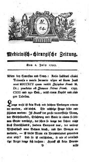 Medicinisch chirurgische Zeitung