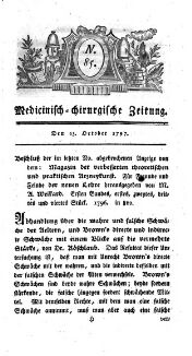 Medicinisch chirurgische Zeitung