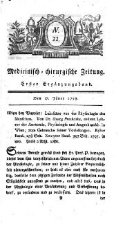 Medicinisch chirurgische Zeitung