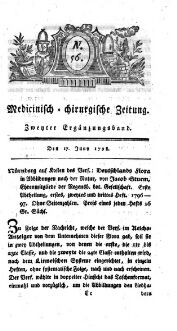 Medicinisch chirurgische Zeitung