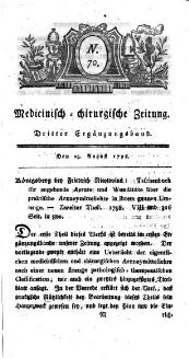 Medicinisch chirurgische Zeitung