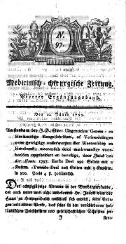 Medicinisch chirurgische Zeitung