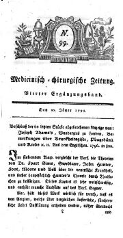 Medicinisch chirurgische Zeitung