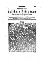 Gothaische gelehrte Zeitungen