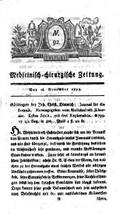 Medicinisch chirurgische Zeitung