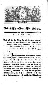 Medicinisch chirurgische Zeitung