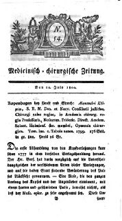 Medicinisch chirurgische Zeitung