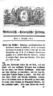 Medicinisch chirurgische Zeitung