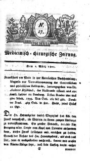 Medicinisch chirurgische Zeitung