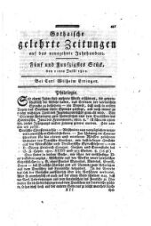 Gothaische gelehrte Zeitungen
