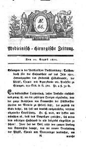Medicinisch chirurgische Zeitung