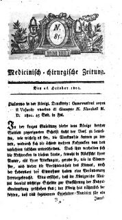 Medicinisch chirurgische Zeitung