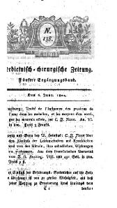 Medicinisch chirurgische Zeitung