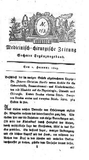 Medicinisch chirurgische Zeitung