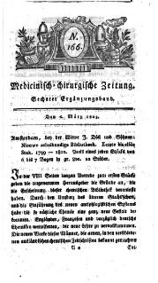 Medicinisch chirurgische Zeitung
