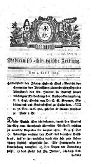 Medicinisch chirurgische Zeitung