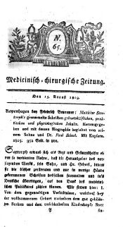 Medicinisch chirurgische Zeitung