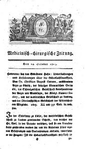 Medicinisch chirurgische Zeitung