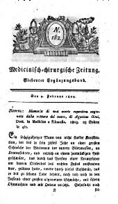 Medicinisch chirurgische Zeitung