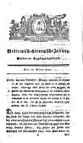 Medicinisch chirurgische Zeitung