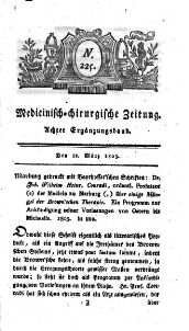 Medicinisch chirurgische Zeitung