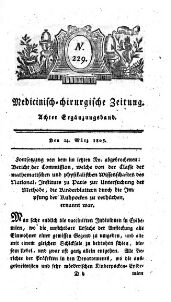 Medicinisch chirurgische Zeitung