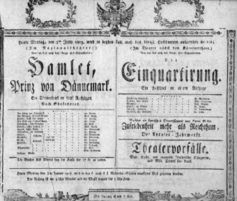 Theaterzettel (Oper und Burgtheater in Wien)