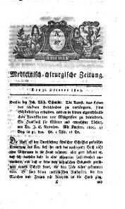 Medicinisch chirurgische Zeitung