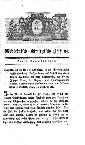 Medicinisch chirurgische Zeitung