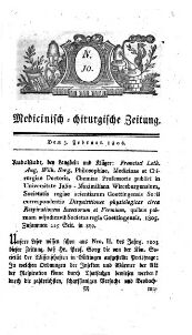 Medicinisch chirurgische Zeitung