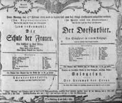 Theaterzettel (Oper und Burgtheater in Wien)