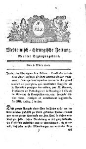 Medicinisch chirurgische Zeitung