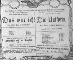 Theaterzettel (Oper und Burgtheater in Wien)