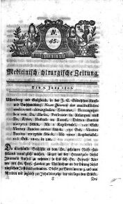 Medicinisch chirurgische Zeitung