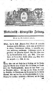 Medicinisch chirurgische Zeitung