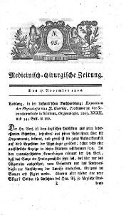 Medicinisch chirurgische Zeitung