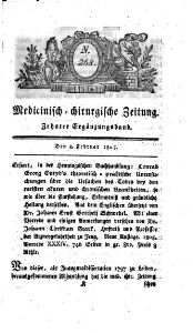 Medicinisch chirurgische Zeitung