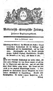 Medicinisch chirurgische Zeitung