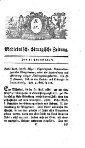 Medicinisch chirurgische Zeitung