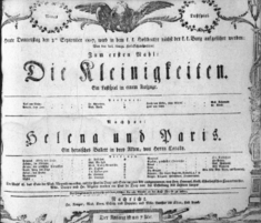 Theaterzettel (Oper und Burgtheater in Wien)