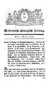 Medicinisch chirurgische Zeitung