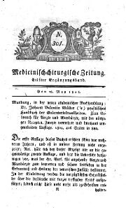 Medicinisch chirurgische Zeitung