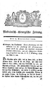 Medicinisch chirurgische Zeitung