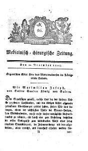Medicinisch chirurgische Zeitung