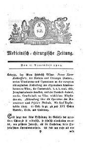 Medicinisch chirurgische Zeitung