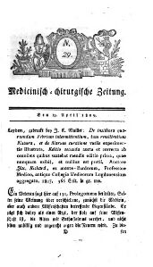 Medicinisch chirurgische Zeitung