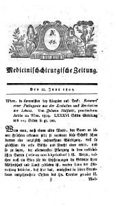 Medicinisch chirurgische Zeitung