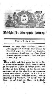 Medicinisch chirurgische Zeitung
