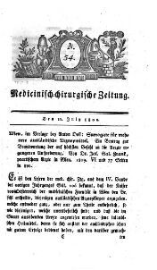 Medicinisch chirurgische Zeitung