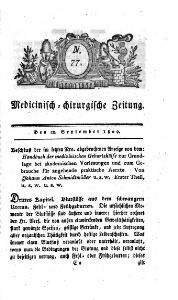 Medicinisch chirurgische Zeitung